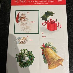 vintage hallmark gift tags